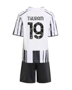 Billige Fotballdrakt Juventus Khephren Thuram #19 Replika Hjemmedraktsett Barn 2025-26 Kortermet (med bukser)